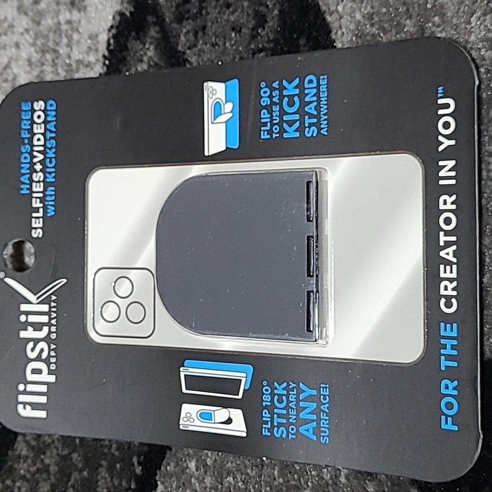 FLIPSTIK DEFY GRAVITY CELL PHONE GRAY STICK KICK STAND PRICE FIRM